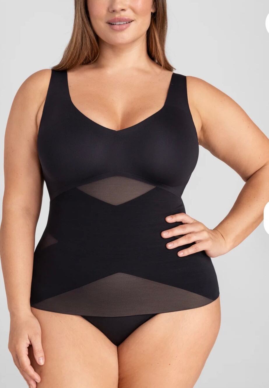 Honeylove LiftWear Tank Shapewear Tank Top Black 3X